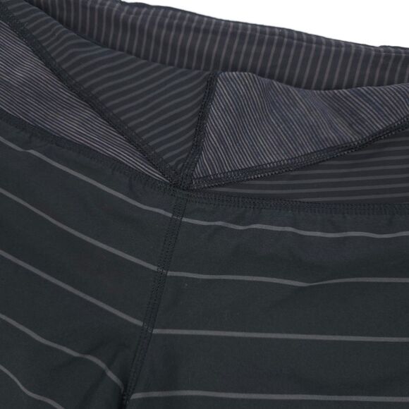 LULULEMON Run Speed Short Slalom Stripe Black Running Athleisure Sporty Gorpcore - Picture 4 of 9